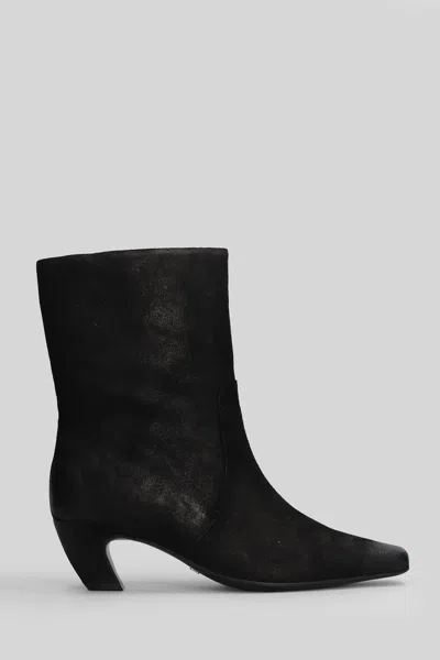 Marc Ellis High Heels Ankle Boots In Black