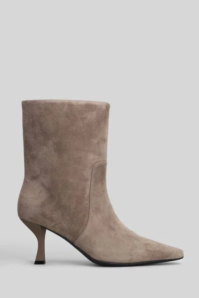 Marc Ellis High Heels Ankle Boots In Brown