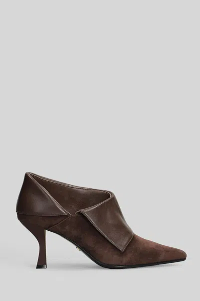 Marc Ellis High Heels Ankle Boots In Brown