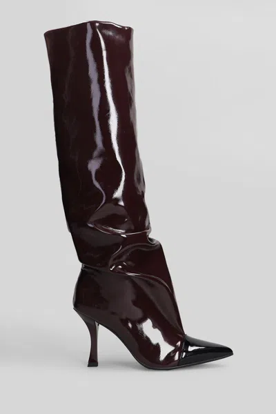 Marc Ellis High Heels Boots In Purple