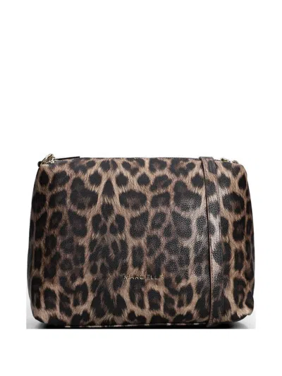 Marc Ellis Holly Leo Schultertasche Mit Leopardenprint In Brown