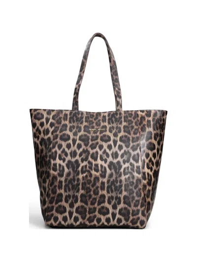 Marc Ellis Ingrid Leopard-print Tote Bag In White