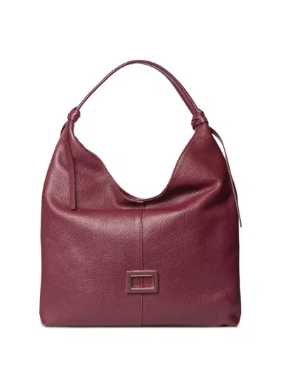 Marc Ellis Knotted Handle Detail Clutch Bag In Red