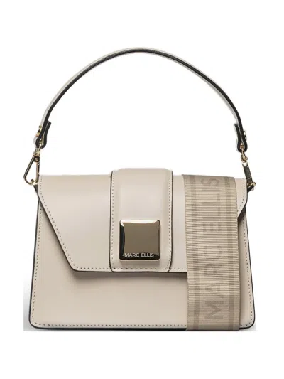 Marc Ellis Kourtney Logo-plaque Tote Bag In Neutral