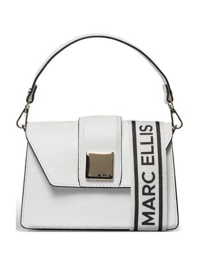 Marc Ellis Kourtney Logo-plaque Tote Bag In White