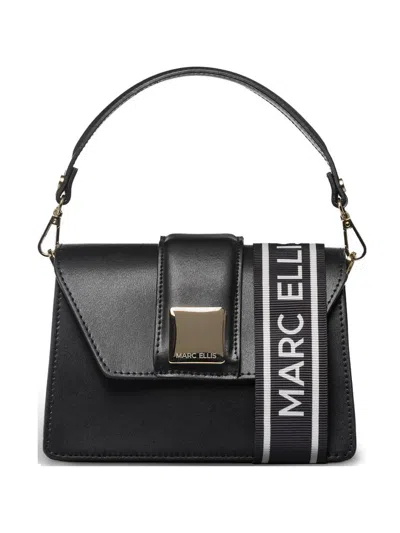 Marc Ellis Kourtney Logo-strap Tote Bag In Black