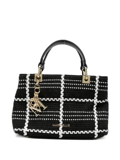 Marc Ellis Krissy Check-pattern Shoulder Bag In Black