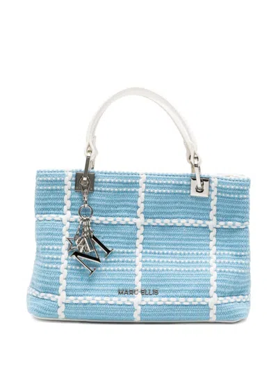 Marc Ellis Krissy Checkered Crossbody Bag In Blue