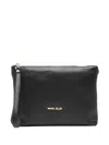 Marc Ellis Leather Clutch Bag In Black