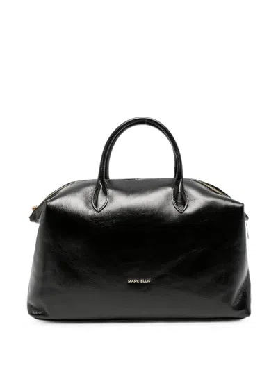Marc Ellis Leather Tote Bag In Black