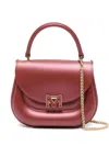 Marc Ellis Logo Chain-strap Mini Bag In Brown