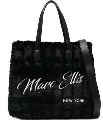 Marc Ellis Logo Crossbody Bag In Black