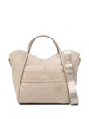 Marc Ellis Logo-patch Tote Bag In Neutral
