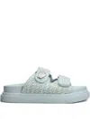 Marc Ellis Logo-plaque Sandals In Blue