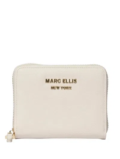Marc Ellis Logo-plaque Wallet In White