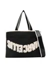 Marc Ellis Logo Trimmed Tote Bag In Black