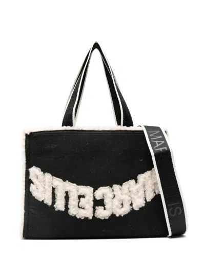 Marc Ellis Logo Trimmed Tote Bag In Black