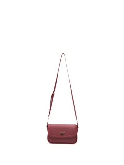 Marc Ellis Logo-plaque Shoulder Bag In Pink