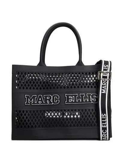 Marc Ellis M Flat Sponge Tote Bag Mit Logo In Black