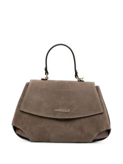 Marc Ellis M Spency Suede Tote Bag In Brown