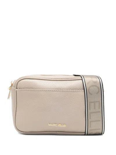 Marc Ellis Medium Althea Strap Cross Body Bag In Neutral