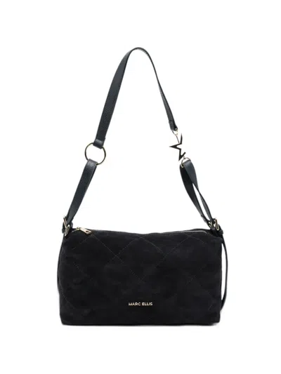 Marc Ellis Medium Estrella Diamond-quilted Shoulder Bag In Blue