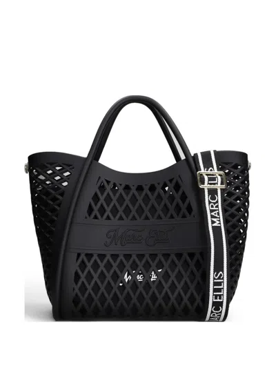 Marc Ellis Medium Flat Basket Tote Bag In Black
