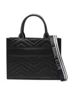 Marc Ellis Medium Flat Buby Wave Tote Bag In Black