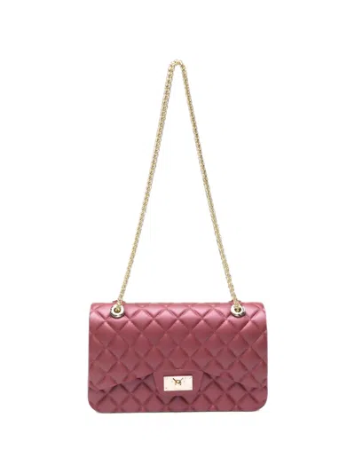 Marc Ellis Medium Flat Falcon Quilted Shoulder Bag In Red