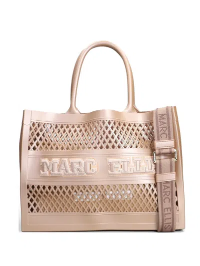 Marc Ellis Medium Flat Sponge Tote Bag In Brown