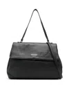 Marc Ellis Medium Jenda Logo-plaque Tote Bag In Black