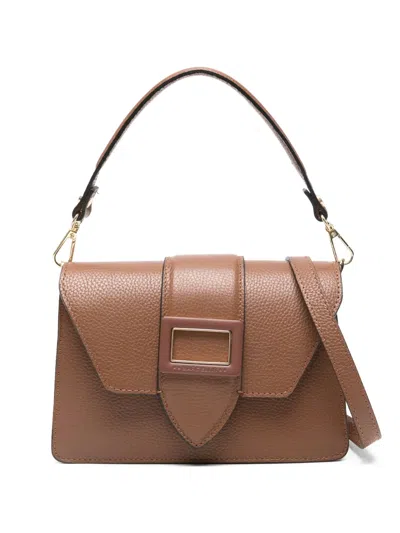 Marc Ellis Medium Kourtney Buckle-strap Tote Bag In Brown