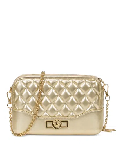 Marc Ellis Mini Flat Bloom Shoulder Bag In Gold