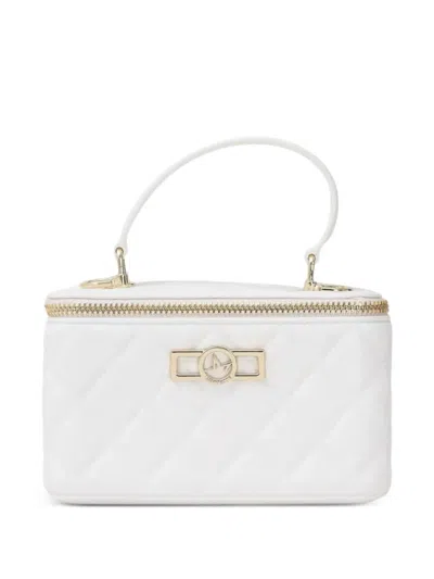 Marc Ellis Mini Flat Sun Kiss Quilted Tote Bag In White