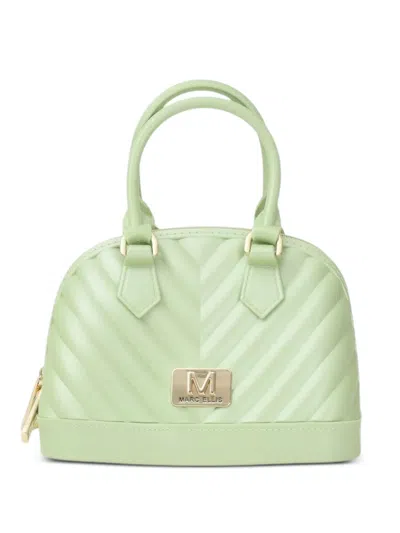 Marc Ellis Mini Quilted-effect Tote Bag In Green