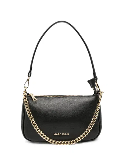 Marc Ellis Mirtado Leather Shoulder Bag In Black