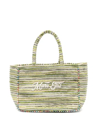 Marc Ellis Mittelgrosse Buby Tote Bag Mit Streifen In Green