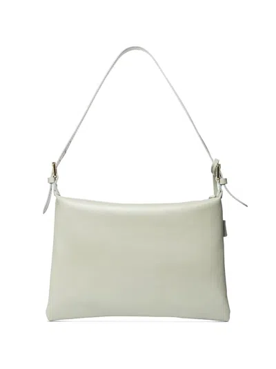 Marc Ellis Nevada M Adjustable-strap Leather Shoulder Bag In White