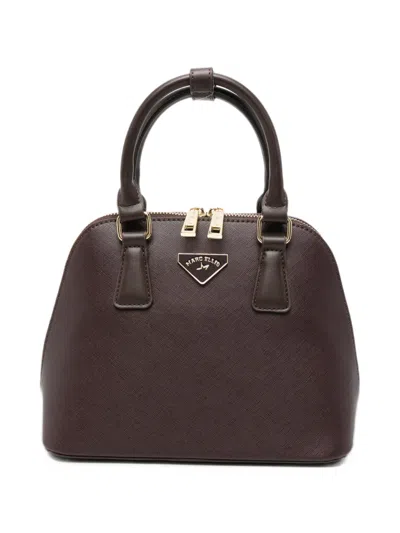 Marc Ellis Paget M Logo-plaque Cross-hatch Tote Bag In Brown