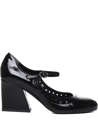 Marc Ellis Perforated-details Pumps In Black