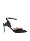 Marc Ellis Pointed High-heeled Sandals In Black