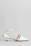 Marc Ellis 30mm Leather Pumps In White