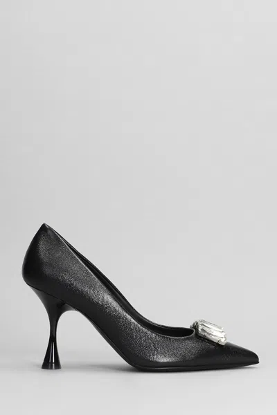 Marc Ellis Pumps In Black Leather In Black