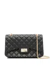 Marc Ellis Quilt-embossing Chain-strap Satchel Bag In Black