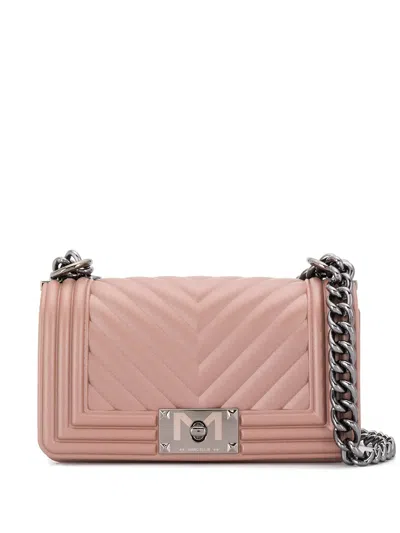 Marc Ellis Quilted Crossbody Bag In 粉色