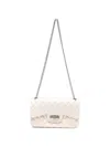 Marc Ellis Quilted Effect Shoulder Bag In White