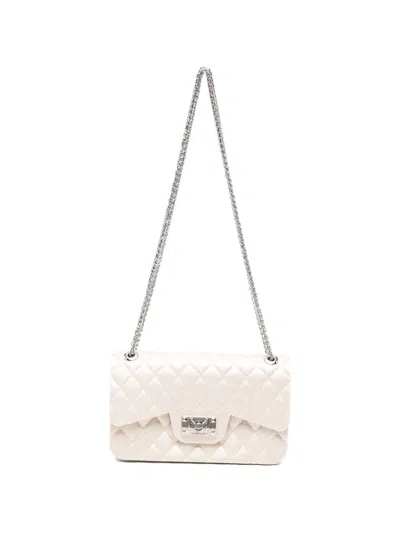 Marc Ellis Quilted Effect Shoulder Bag In White