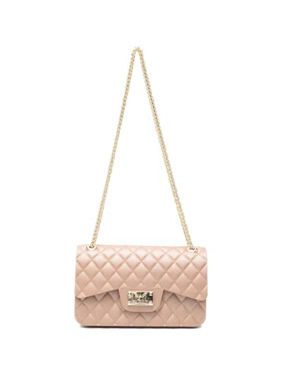 Marc Ellis Flat Falcon Quilted Logo-plaque Cross Body Bag In Burgundy