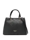Marc Ellis Quilted Logo-plaque Tote Bag In Black