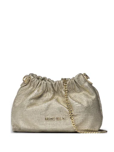 Marc Ellis Ruffled Shoulder Bag "helena" In Brown